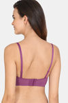Zivame Beautiful Basics Padded Wired 3/4th Coverage Strapless Bra - Purple Passion — thumbnail 4